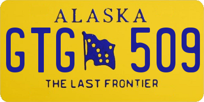 AK license plate GTG509