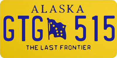 AK license plate GTG515