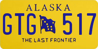 AK license plate GTG517