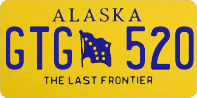 AK license plate GTG520