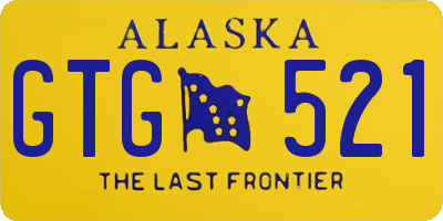 AK license plate GTG521