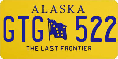 AK license plate GTG522