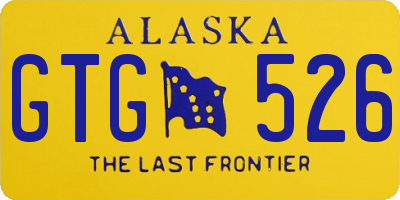 AK license plate GTG526