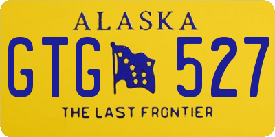 AK license plate GTG527