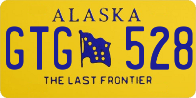 AK license plate GTG528