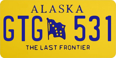 AK license plate GTG531