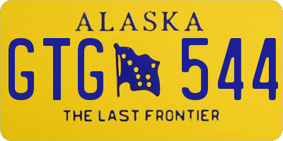 AK license plate GTG544