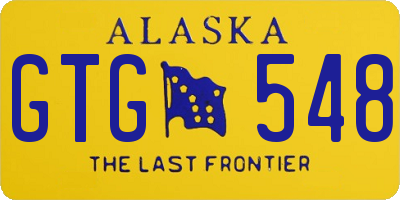 AK license plate GTG548