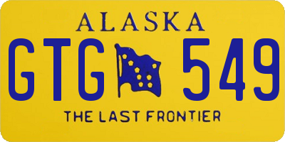 AK license plate GTG549