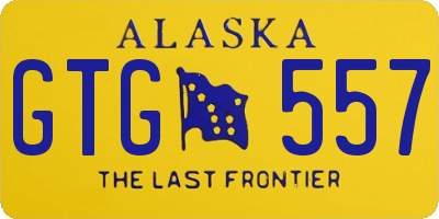 AK license plate GTG557