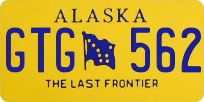 AK license plate GTG562