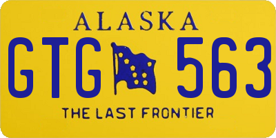 AK license plate GTG563