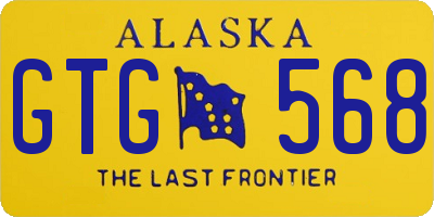 AK license plate GTG568