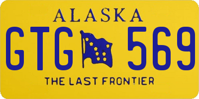 AK license plate GTG569