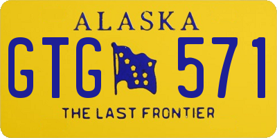 AK license plate GTG571