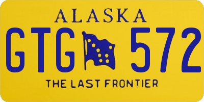 AK license plate GTG572