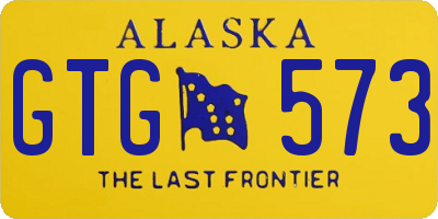 AK license plate GTG573