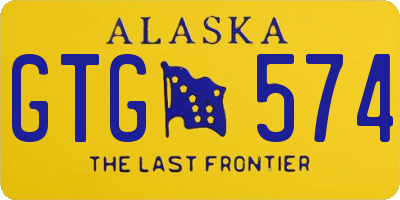 AK license plate GTG574