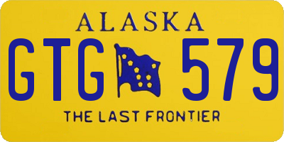 AK license plate GTG579