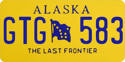 AK license plate GTG583