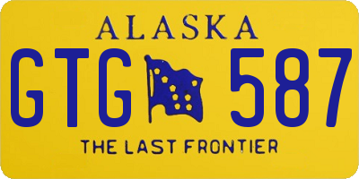 AK license plate GTG587