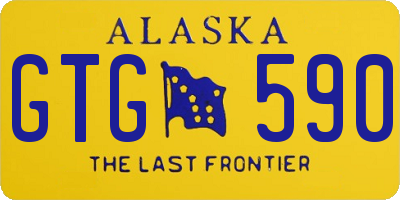 AK license plate GTG590