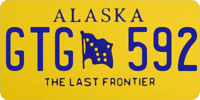 AK license plate GTG592
