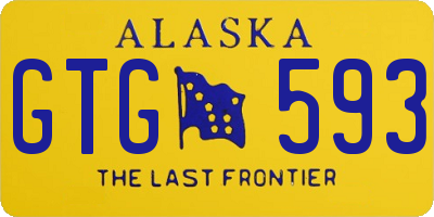 AK license plate GTG593