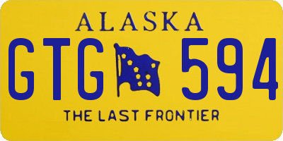 AK license plate GTG594