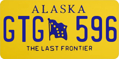 AK license plate GTG596