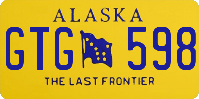 AK license plate GTG598