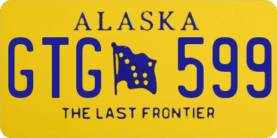 AK license plate GTG599