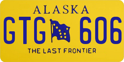 AK license plate GTG606