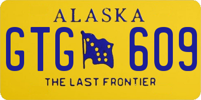 AK license plate GTG609