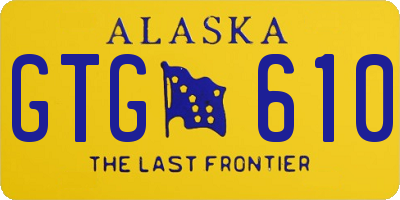 AK license plate GTG610