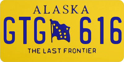 AK license plate GTG616