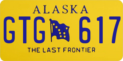 AK license plate GTG617