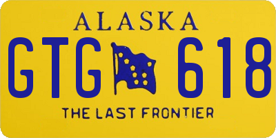 AK license plate GTG618