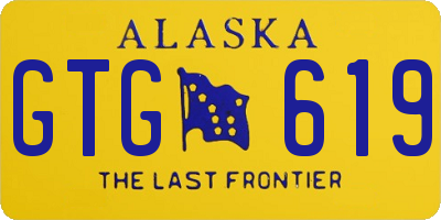 AK license plate GTG619