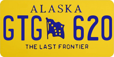 AK license plate GTG620