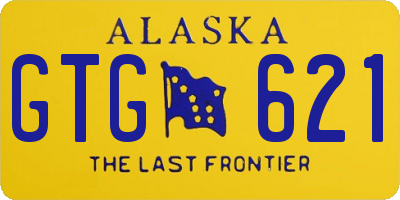 AK license plate GTG621