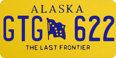 AK license plate GTG622