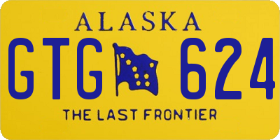 AK license plate GTG624