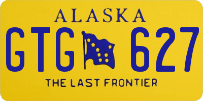 AK license plate GTG627