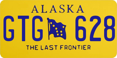 AK license plate GTG628