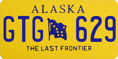 AK license plate GTG629