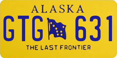 AK license plate GTG631