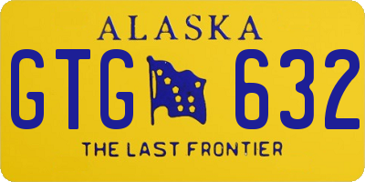 AK license plate GTG632