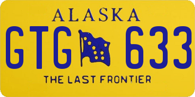 AK license plate GTG633