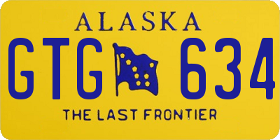 AK license plate GTG634